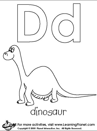 Letters coloring page