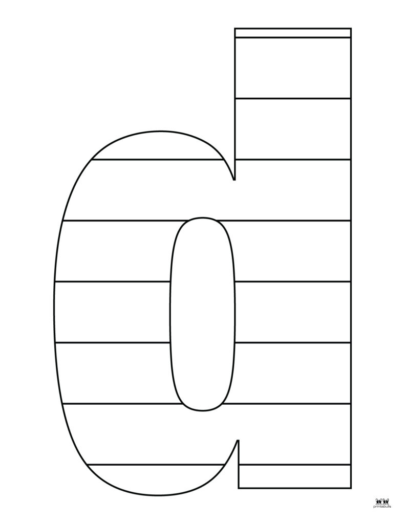 Letter d coloring pages