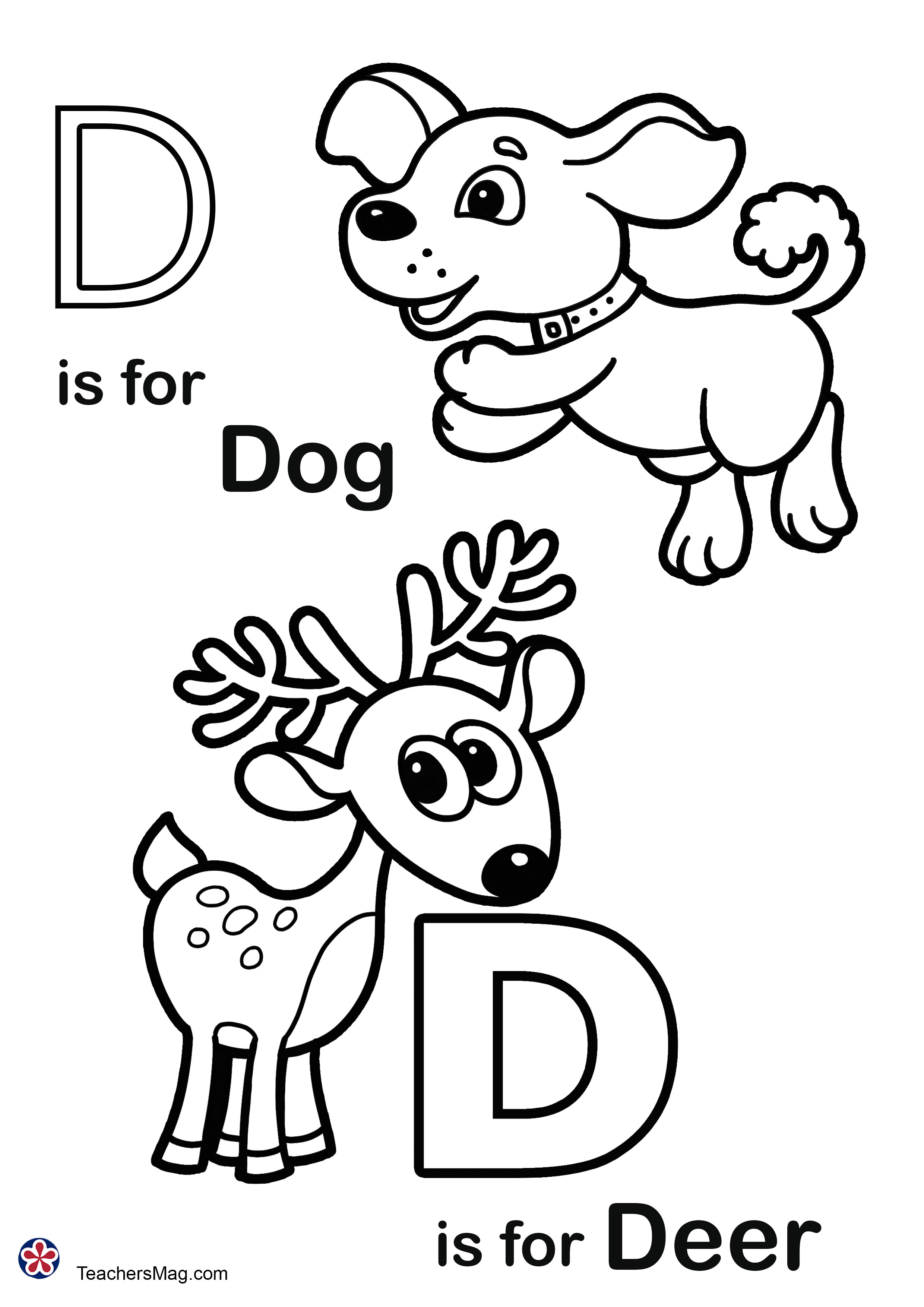 Letter d free worksheets