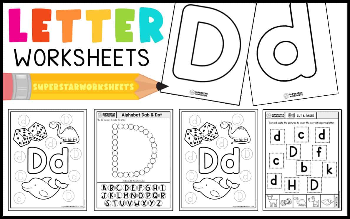 Letter d worksheets