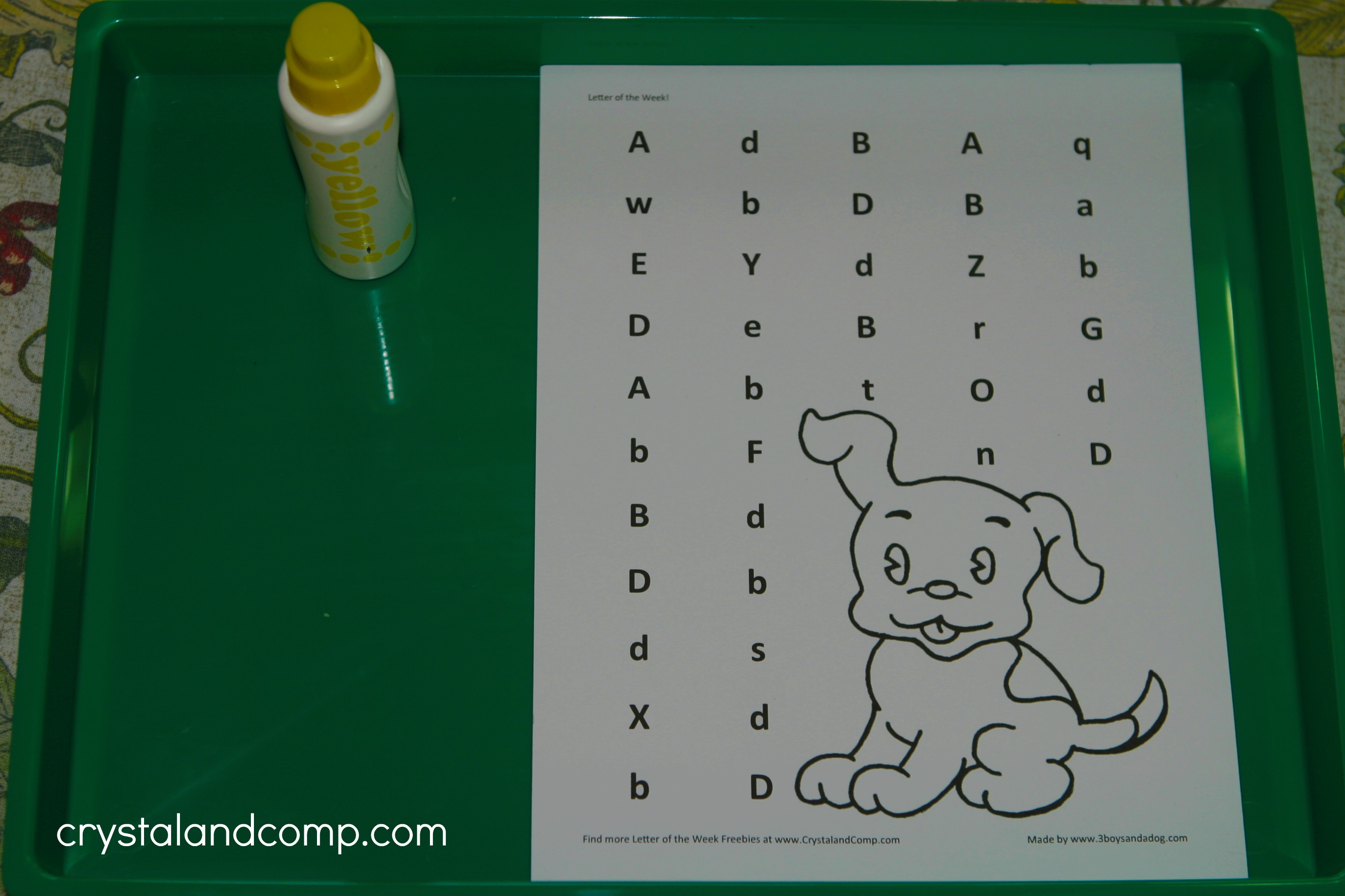 Preschool letter worksheets letter d