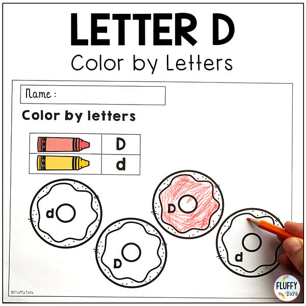 Easy letter d worksheets activities for early learners