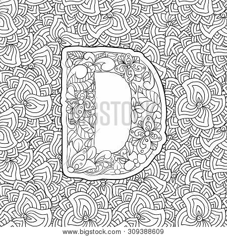 Coloring book floral vector photo free trial bigstock