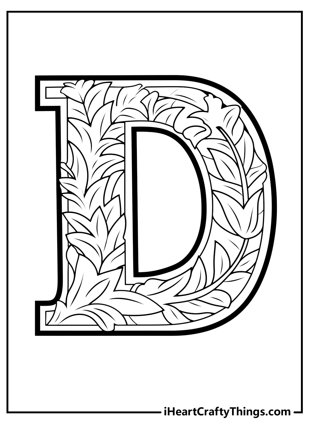 Letter d coloring pages free printables