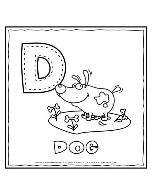 Alphabet coloring pages