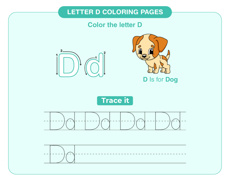 Letter d coloring pages download free printables for kids