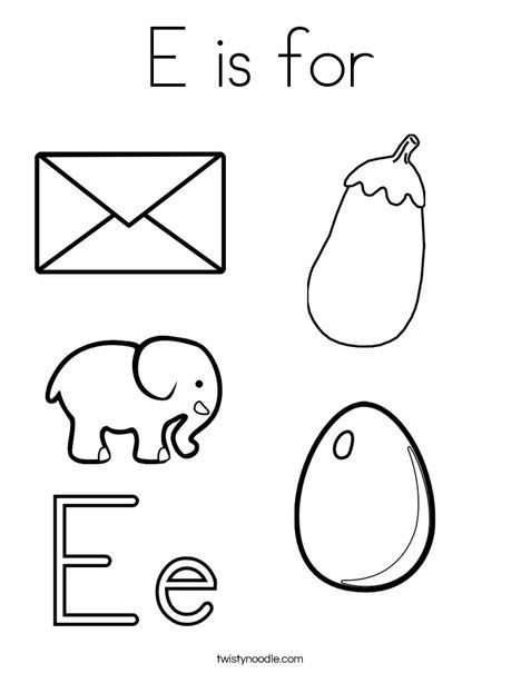 E is for coloring page coloring letters preschool letters color worksheets