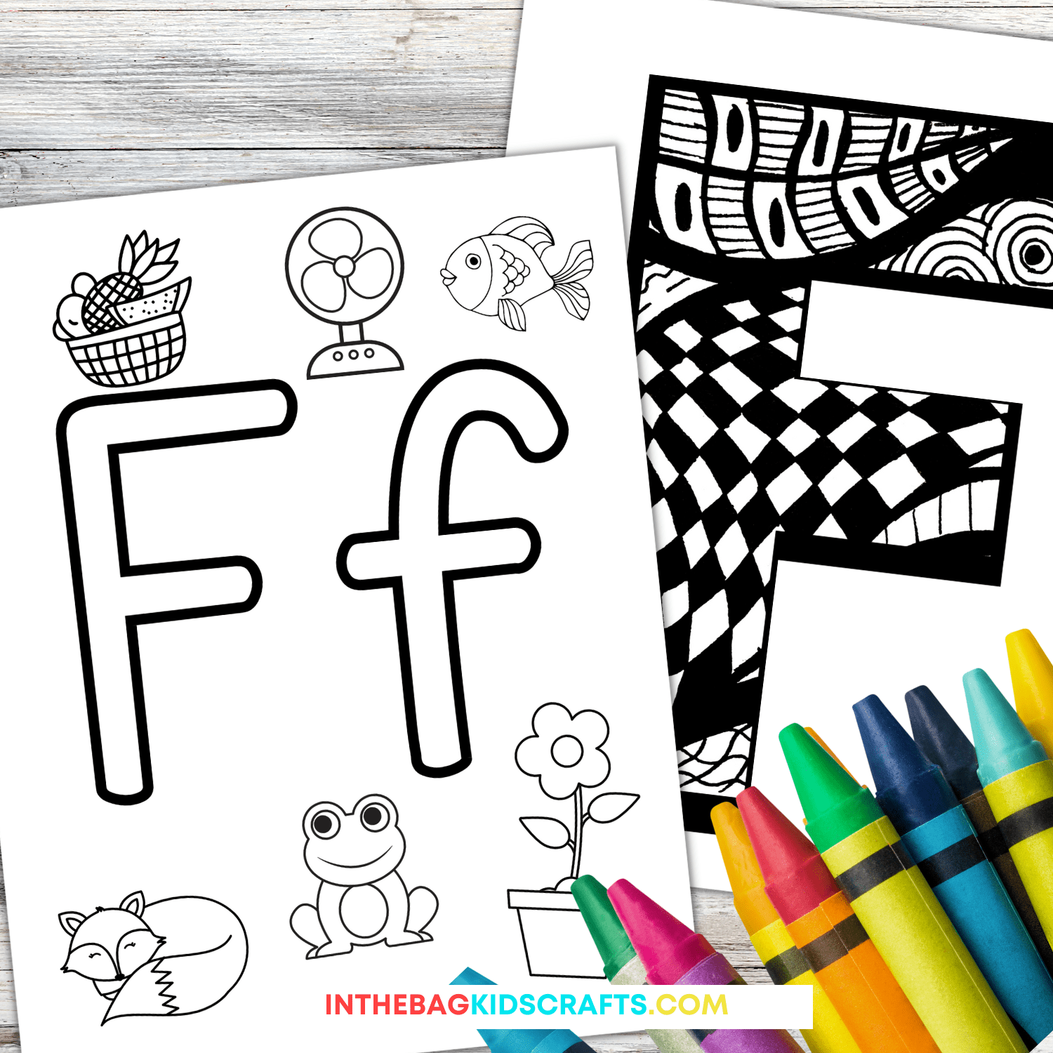 Letter f coloring pages free download â in the bag kids crafts