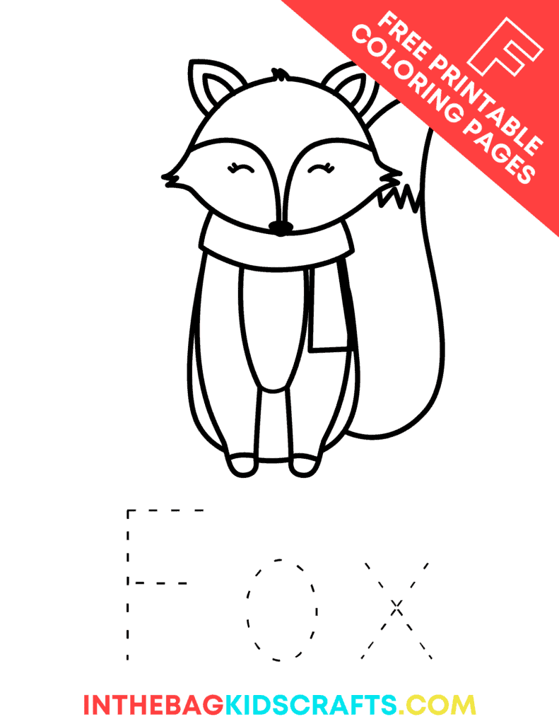 Letter f coloring pages free download â in the bag kids crafts