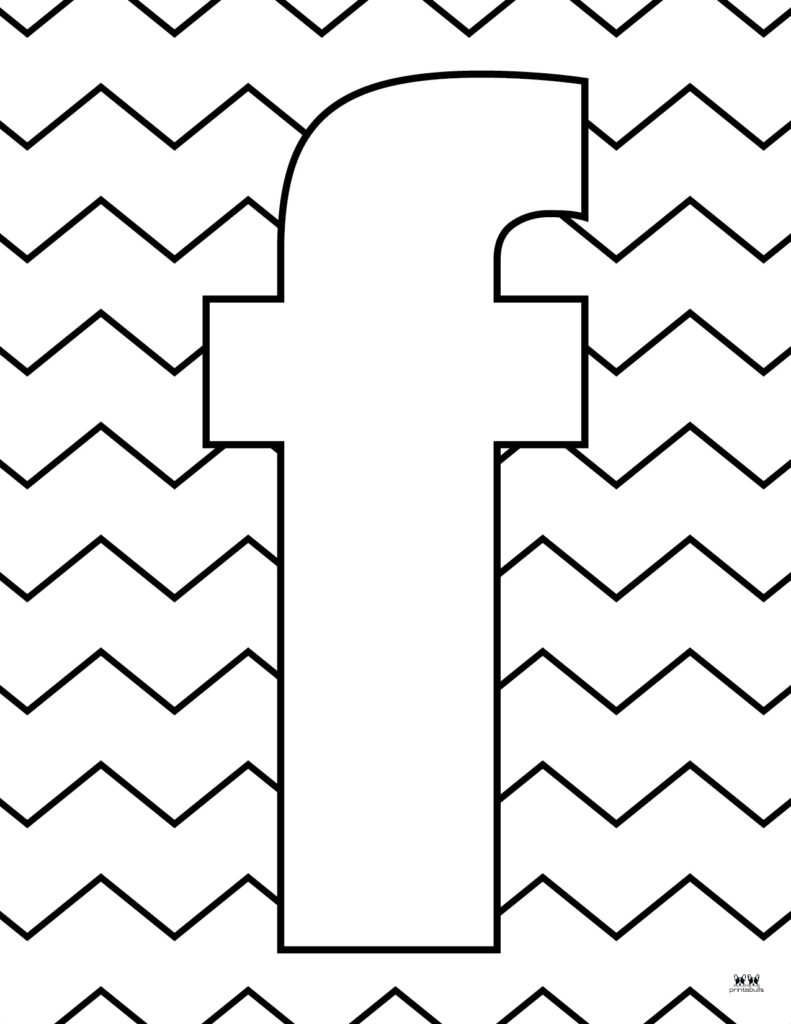 Letter f coloring pages