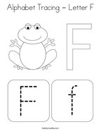 Letter f coloring pages