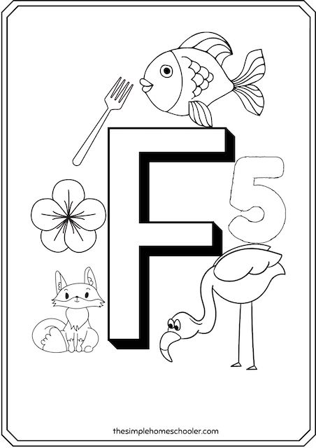 Free letter f worksheets easy to print