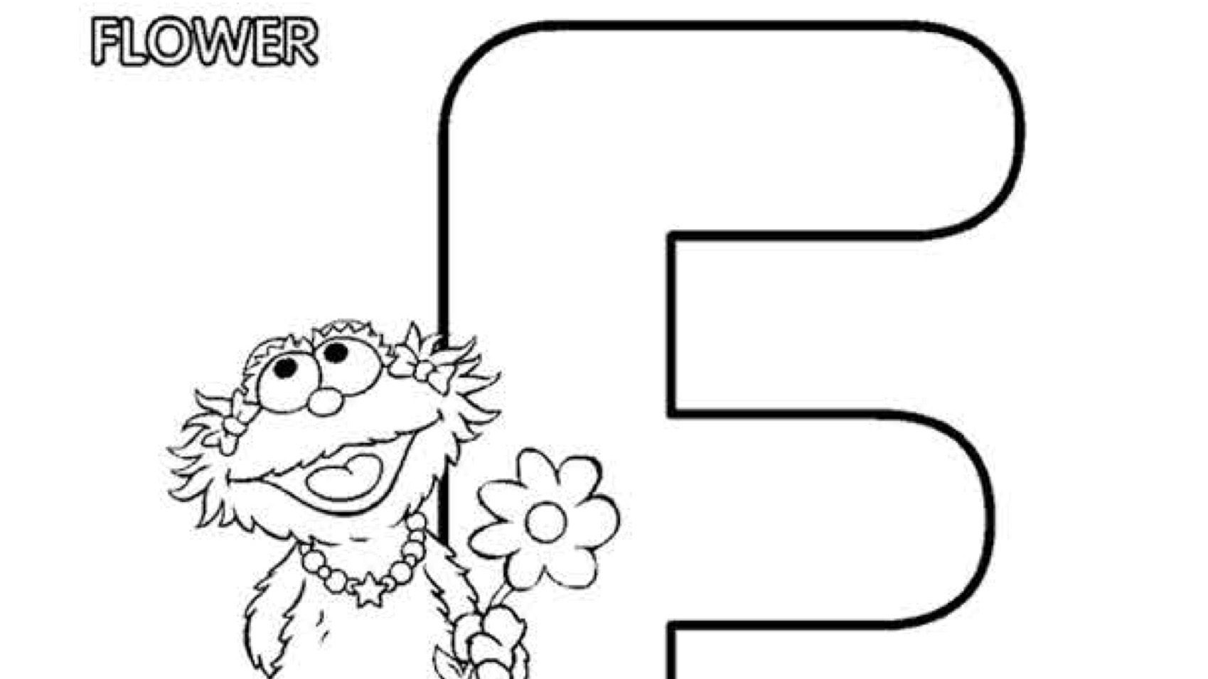 The letter f coloring page kids coloringâ kids for parents