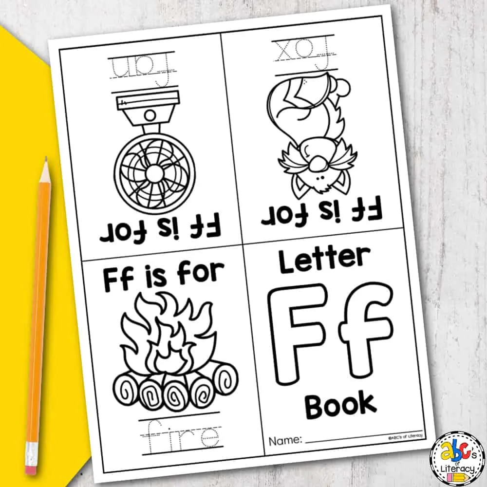 Letter f book