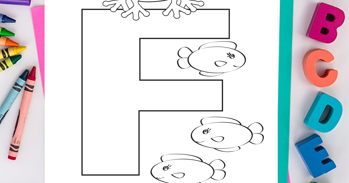 Letter f coloring page free alphabet coloring pages