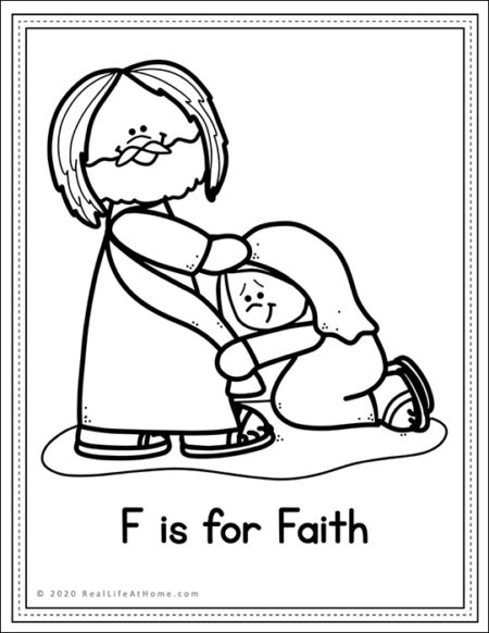 Letter f â catholic letter of the week worksheets and coloring pages