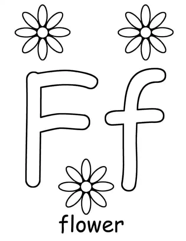 Great letter f printable preschool worksheets coloring pages