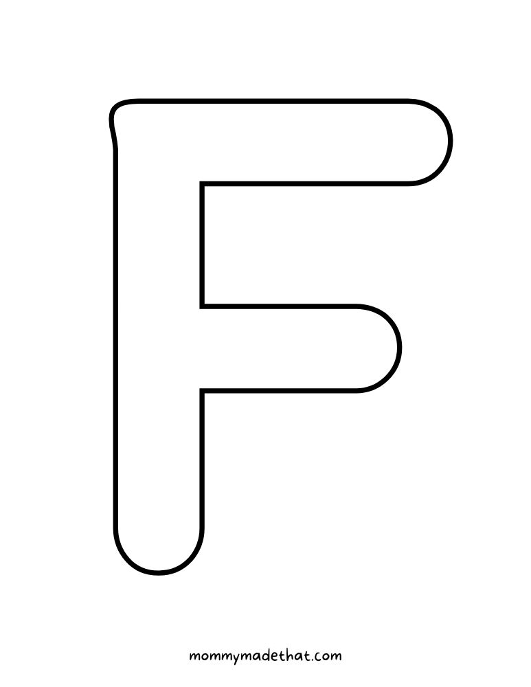 Printable letter f grab the free templates