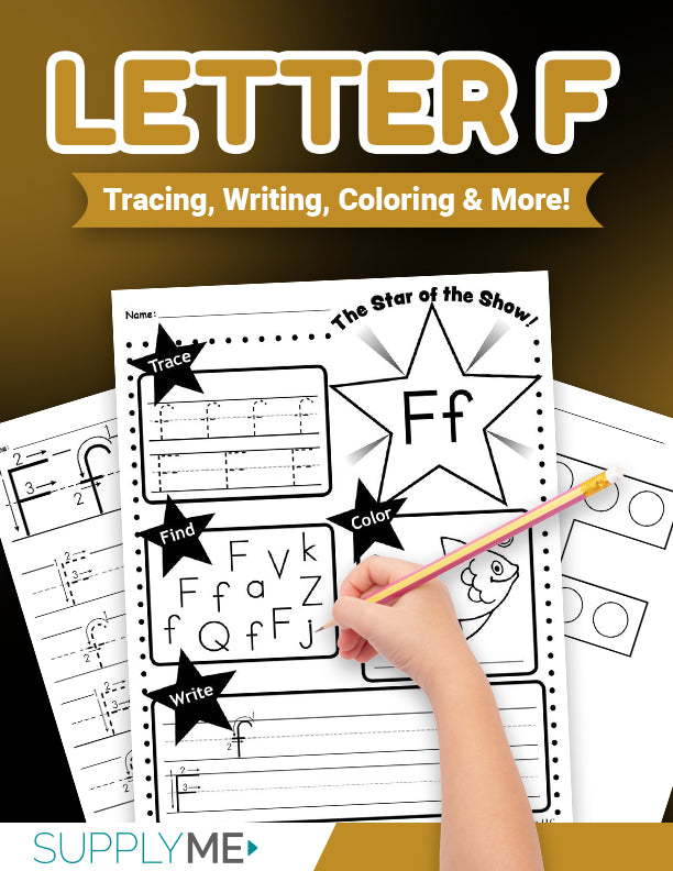 Letter f worksheets bundle