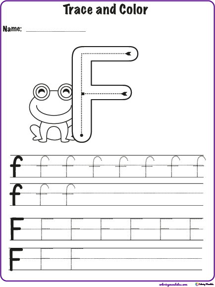 Alphabet letter f