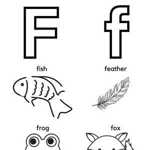 Letter f tracing