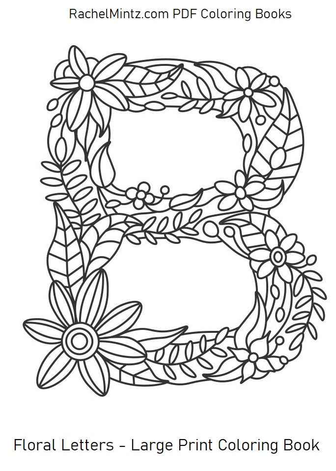 Floral letters