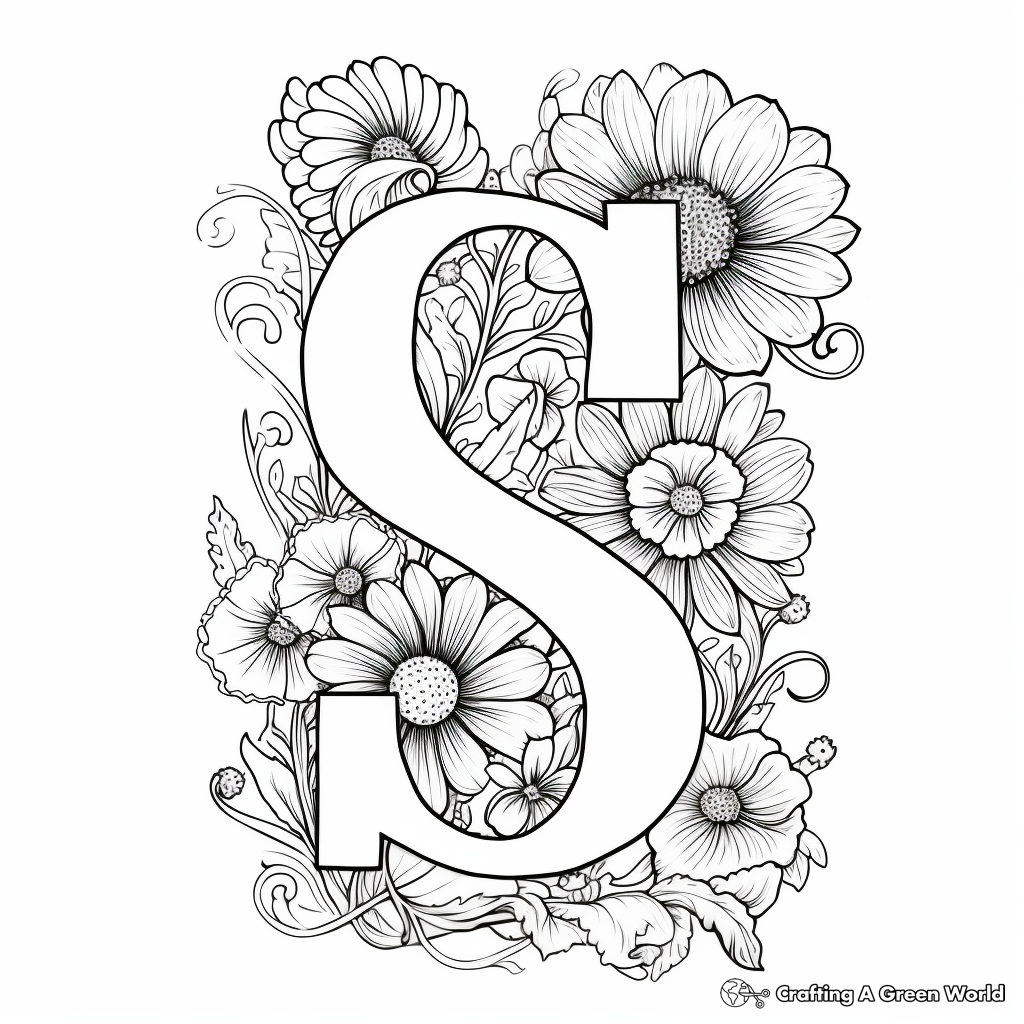 Letter s coloring pages