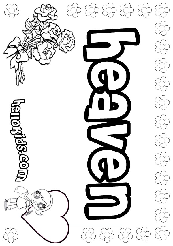 Heaven coloring pages