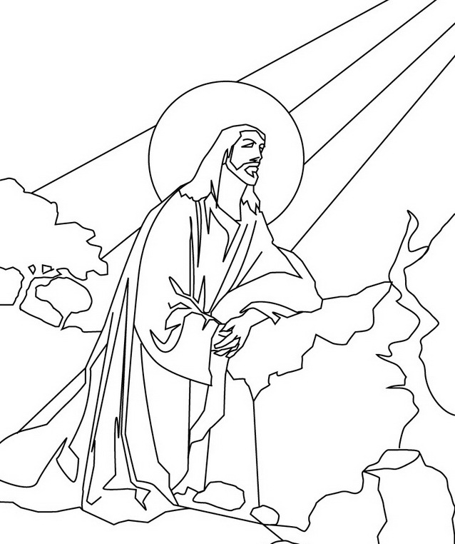 Free printable jesus coloring pages for kids