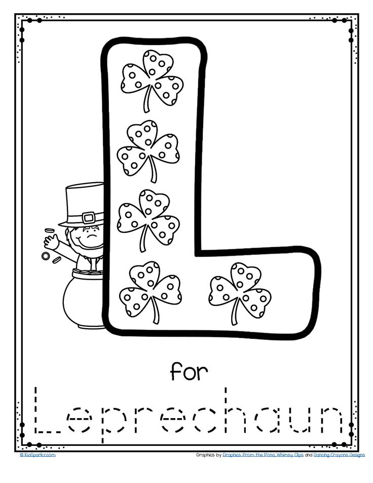 Engaging leprechaun trace and color activity for st patricks day