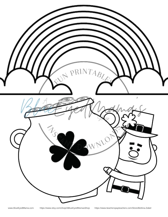 Leprechaun letter for the classroom and st patricks day coloring page printable