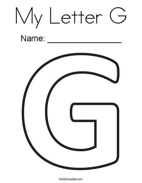 My letter g coloring page letter g activities letter g lettering