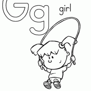 Letter g coloring pages printable for free download