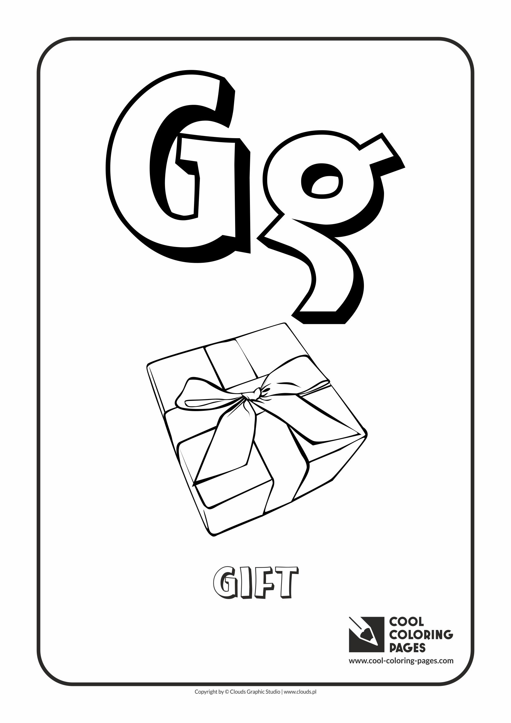 Cool coloring pages letter g