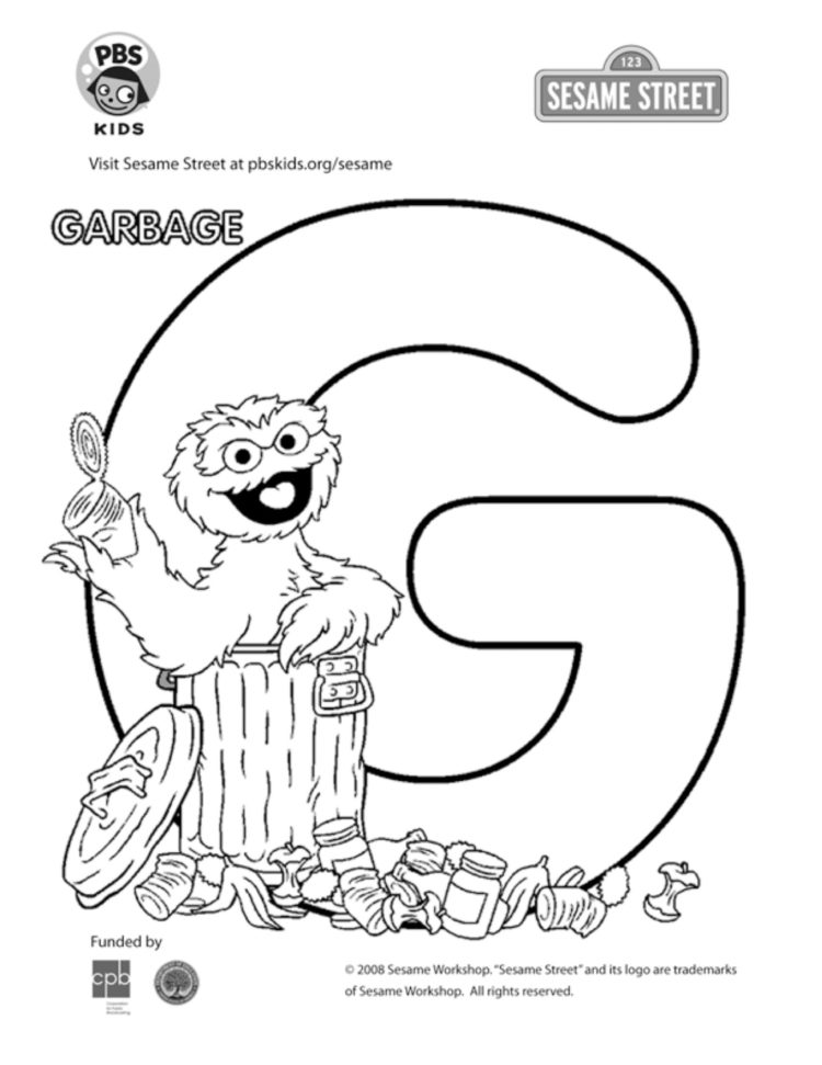 The letter g coloring page kids coloringâ kids for parents