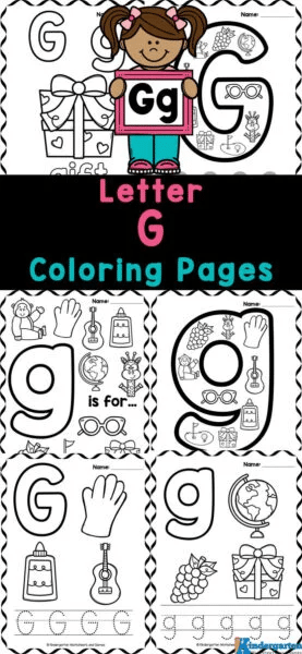 Letter g coloring pages free homeschool deals