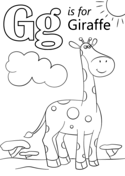 Letter g coloring pages free coloring pages
