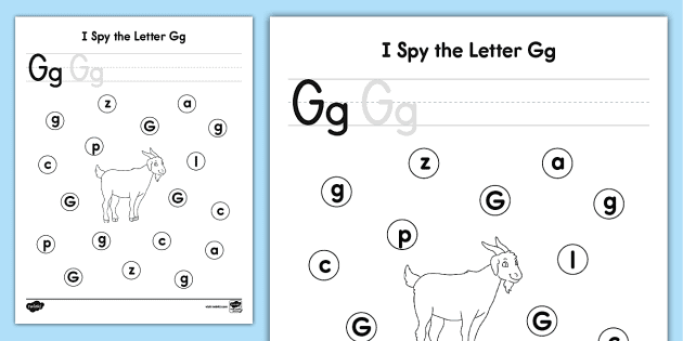 Letter g coloring pages teacher