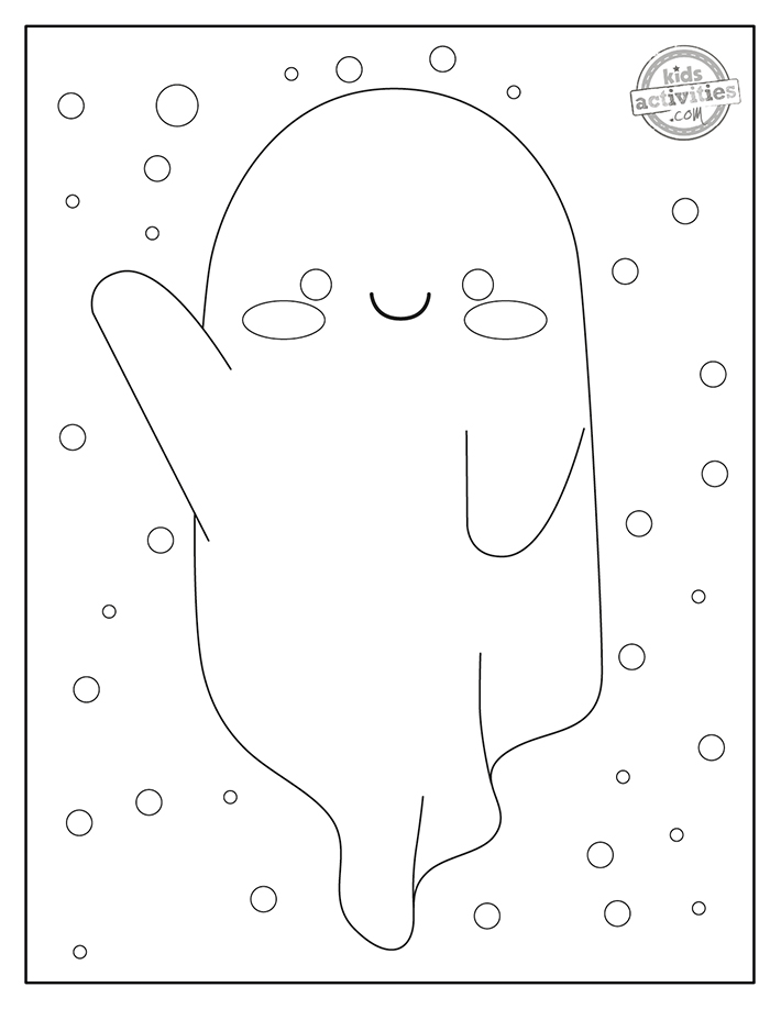 Cutest friendly ghost coloring pages for kids kids activities blog