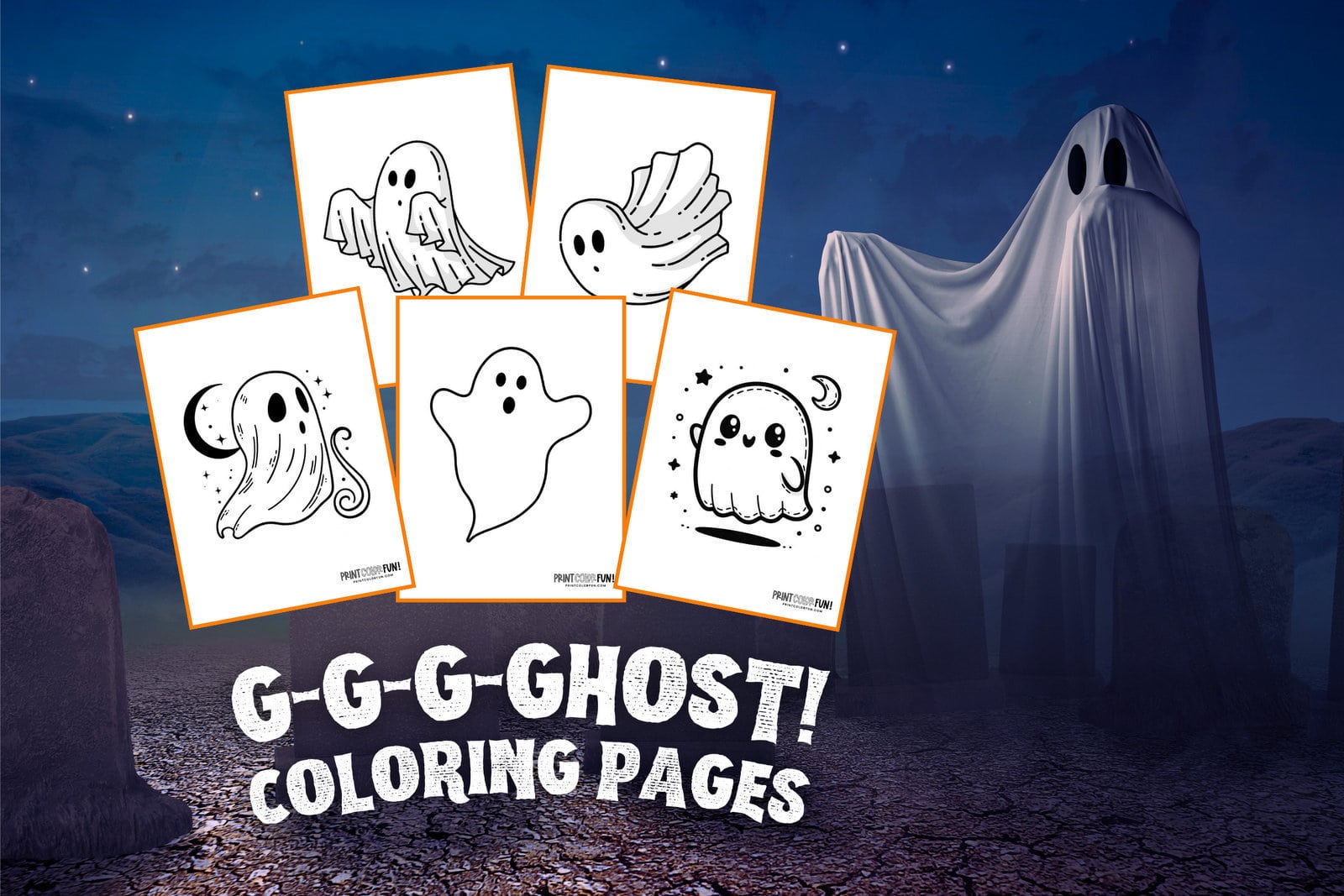 Boo these ghost coloring pages are your key to spook