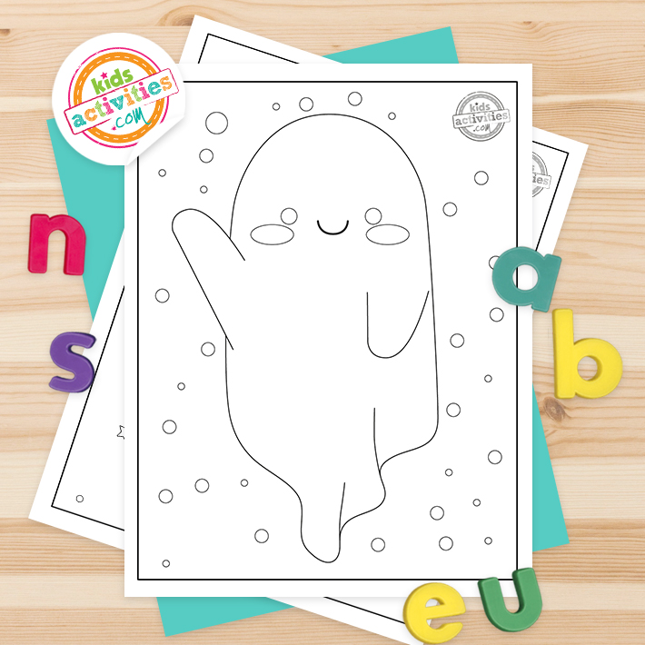 Cutest friendly ghost coloring pages for kids kids activities blog