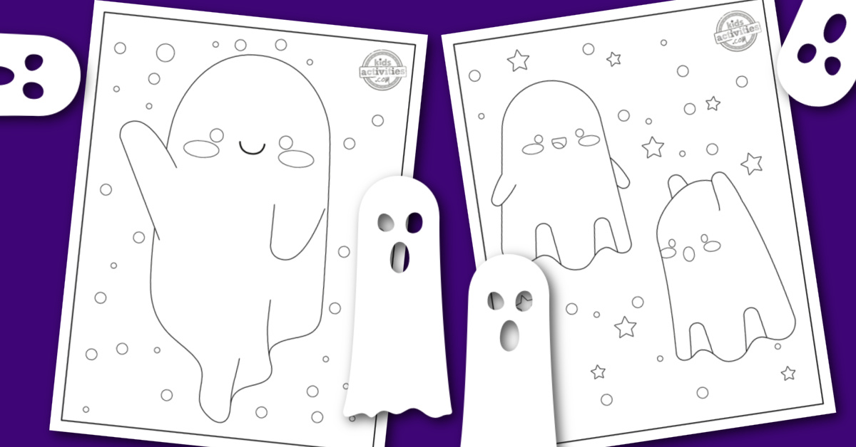 Cutest friendly ghost coloring pages for kids kids activities blog