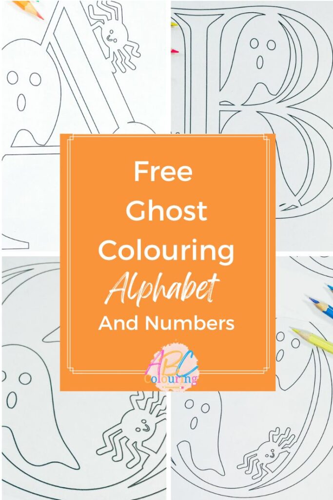 Free ghost colouring pages letters and numbers â extraordinary chaos