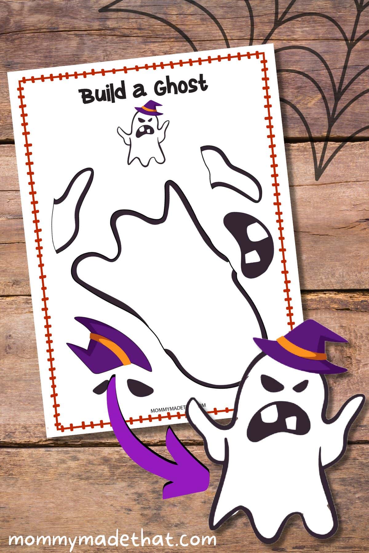 Build a ghost printout free printable template perfect for halloween