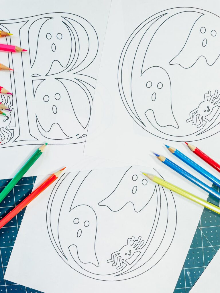 Free ghost colouring pages letters and numbers â extraordinary chaos