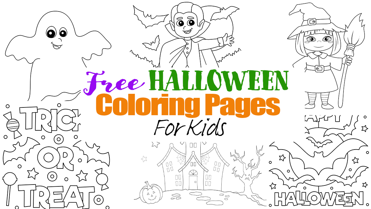 Halloween coloring pages for kids