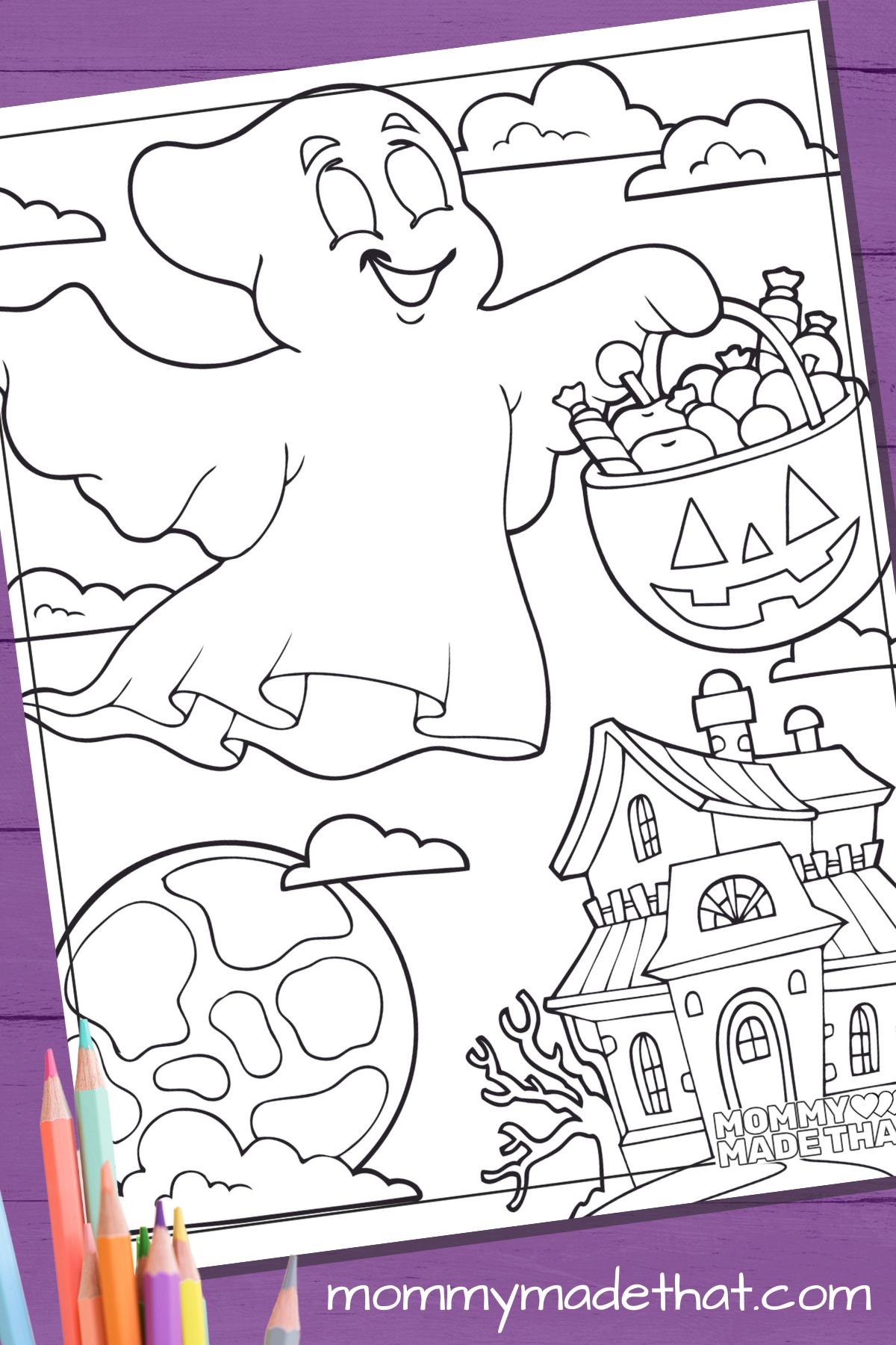 Spooktacular ghost coloring pages lots of free printables