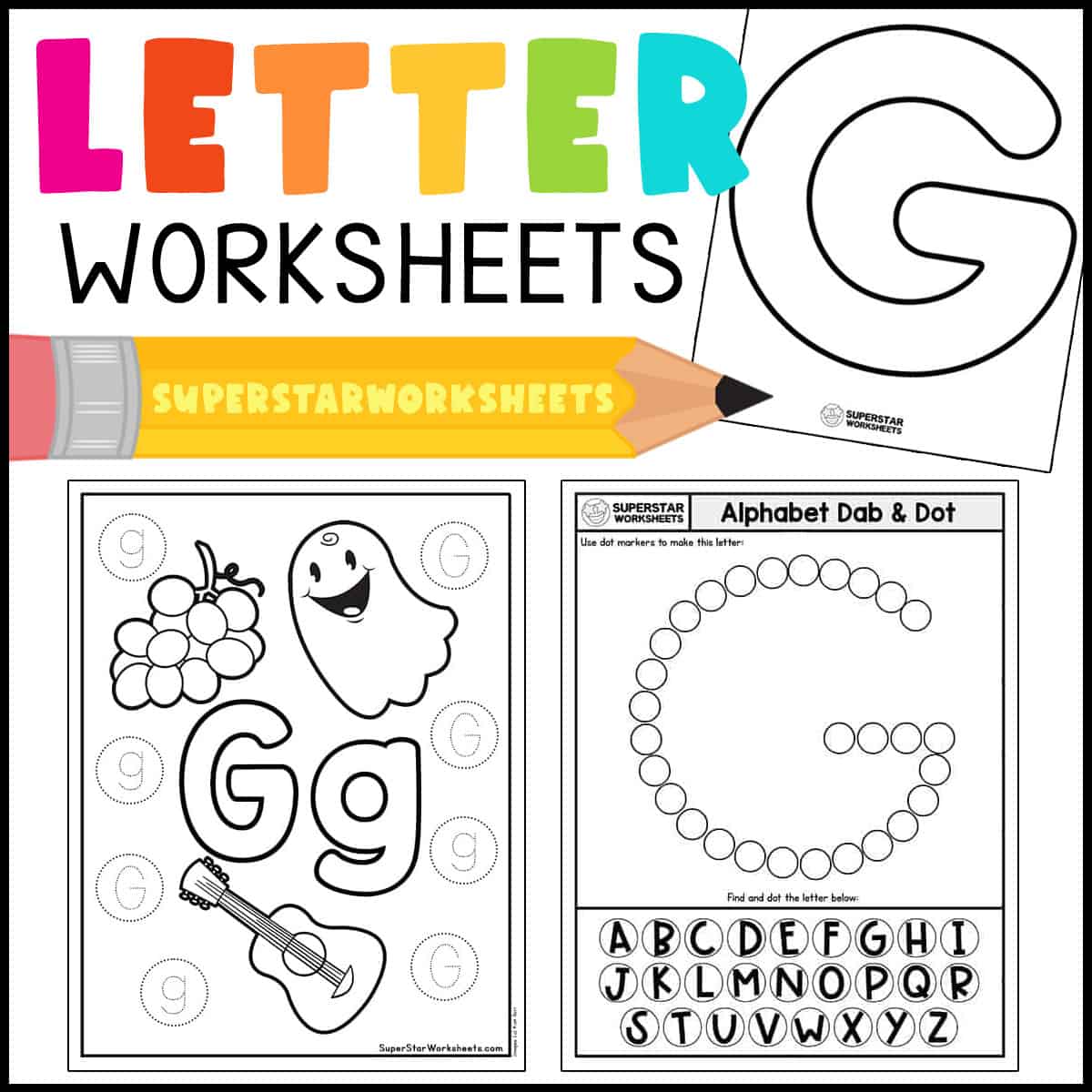 Letter g worksheets