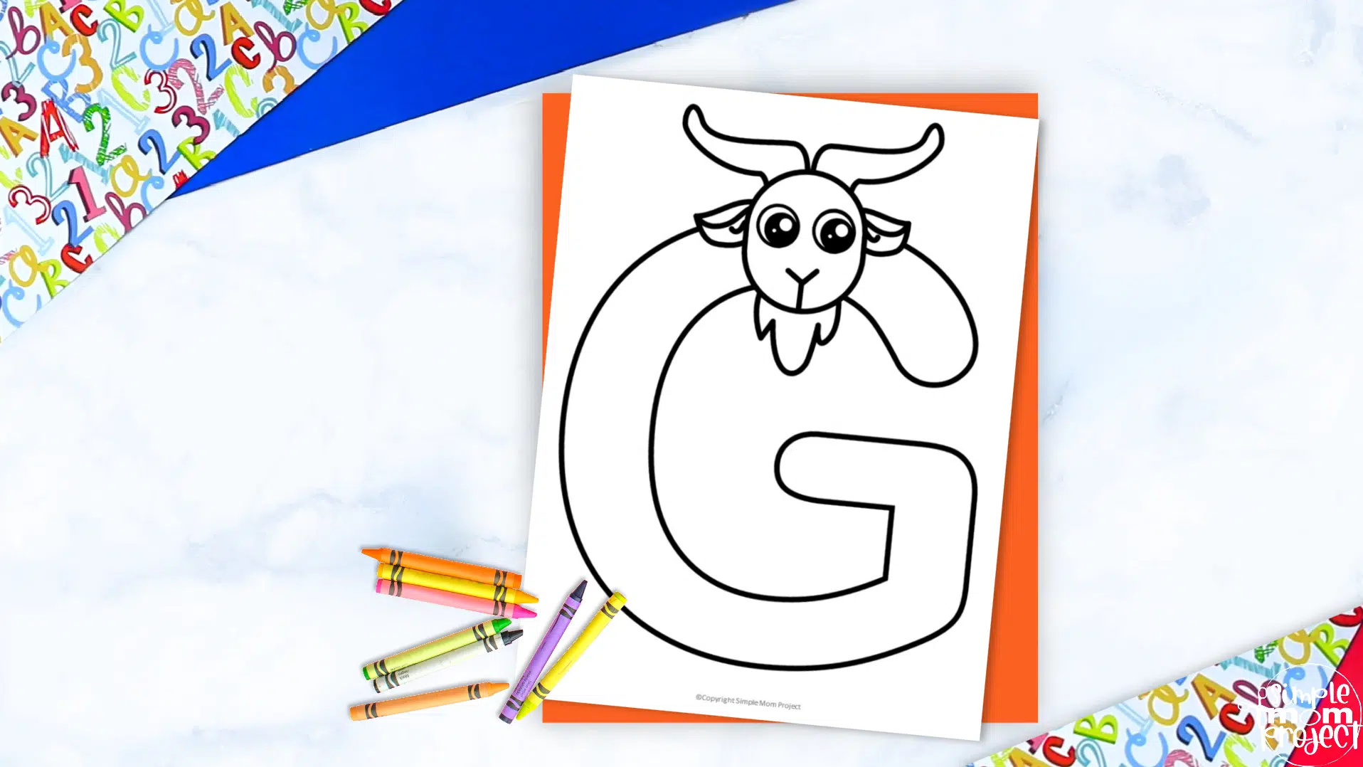 Free printable letter g coloring page â simple mom project