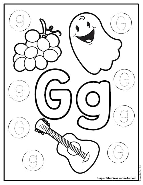 Letter g worksheets